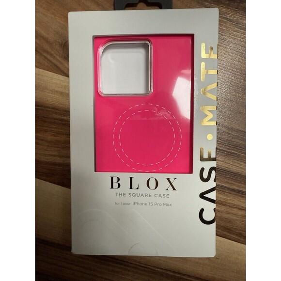 Case Mate BLOX Case w/ Magsafe for iPhone 15 Pro Max Neon Watermelon New - Picture 1 of 4